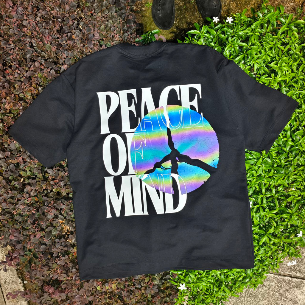 🌈 Peace of Mind Oversize Tee – Rainbow